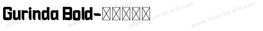 Gurinda Bold字体转换